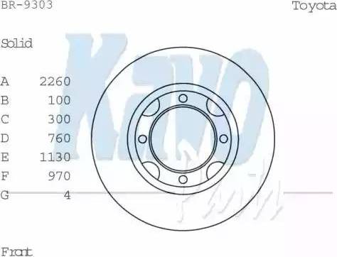 Kavo Parts BR-9303 - Гальмівний диск autozip.com.ua