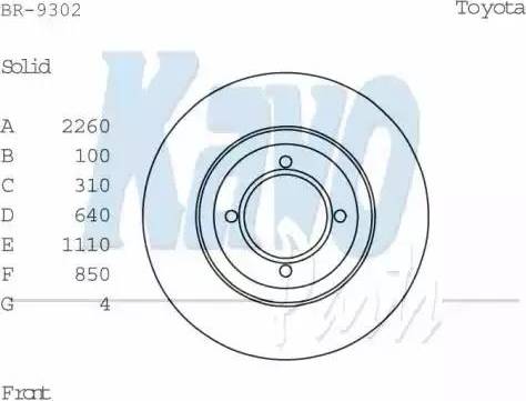 Kavo Parts BR-9302 - Гальмівний диск autozip.com.ua