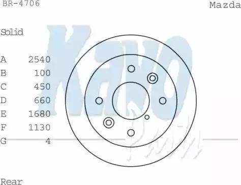 Kavo Parts BR-4706 - Гальмівний диск autozip.com.ua