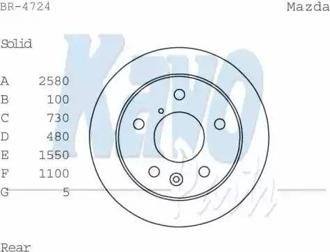 Kavo Parts BR-4724 - Гальмівний диск autozip.com.ua