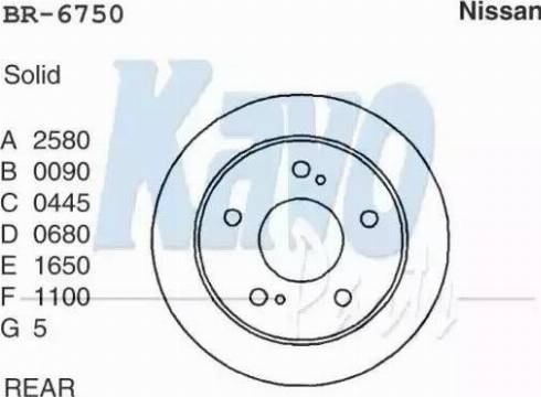 Kavo Parts BR-6750 - Гальмівний диск autozip.com.ua