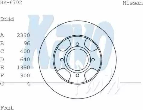 Kavo Parts BR-6702 - Гальмівний диск autozip.com.ua