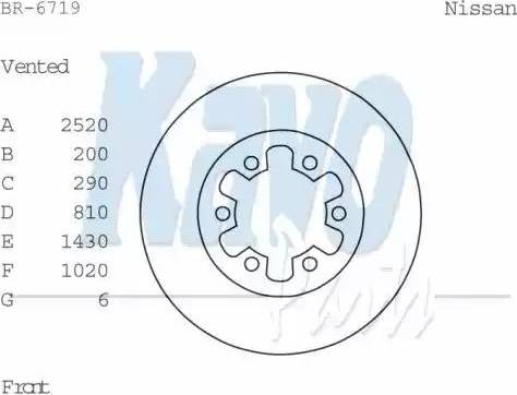 Kavo Parts BR-6719 - Гальмівний диск autozip.com.ua