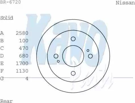 Kavo Parts BR-6720 - Гальмівний диск autozip.com.ua