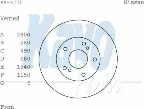 Kavo Parts BR-6770 - Гальмівний диск autozip.com.ua