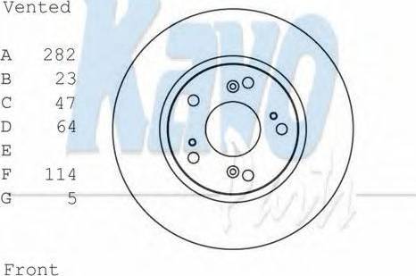 Kavo Parts BR-2264 - Гальмівний диск autozip.com.ua