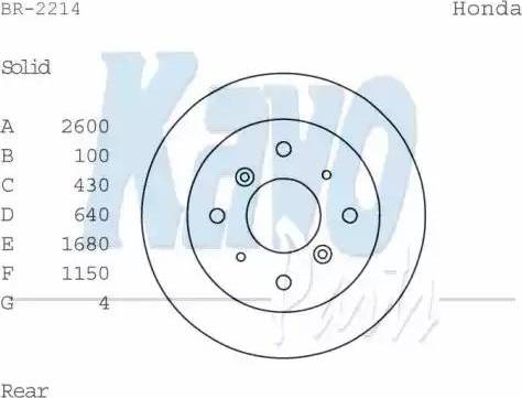 Kavo Parts BR-2214 - Гальмівний диск autozip.com.ua