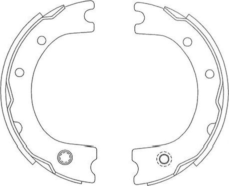 Kavo Parts BS-9940 - Комплект гальм, барабанний механізм autozip.com.ua