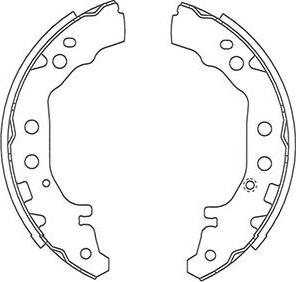 Kavo Parts BS-9950 - Комплект гальм, барабанний механізм autozip.com.ua