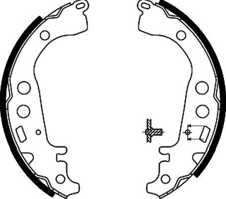 Kavo Parts BS-9918 - Комплект гальм, барабанний механізм autozip.com.ua