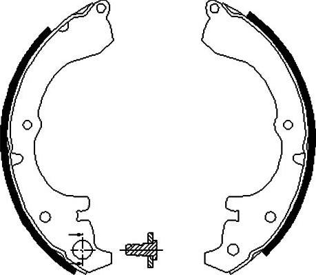 Kavo Parts BS-9913 - Комплект гальм, барабанний механізм autozip.com.ua