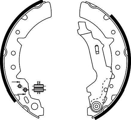 Kavo Parts BS-9926 - Комплект гальм, барабанний механізм autozip.com.ua