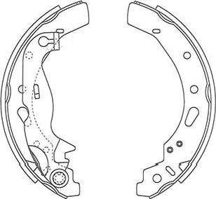 Kavo Parts BS-5434 - Комплект гальм, барабанний механізм autozip.com.ua