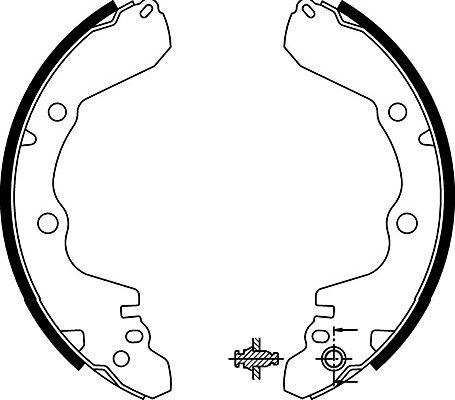 Kavo Parts BS-6416 - Комплект гальм, барабанний механізм autozip.com.ua