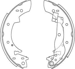 Kavo Parts BS-8935 - Комплект гальм, барабанний механізм autozip.com.ua