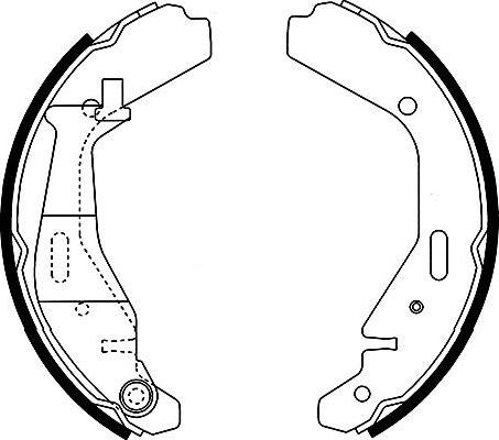 Kavo Parts BS-8926 - Комплект гальм, барабанний механізм autozip.com.ua