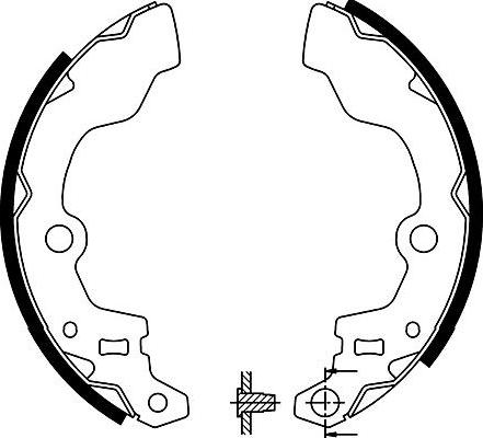 Kavo Parts BS-8921 - Комплект гальм, барабанний механізм autozip.com.ua