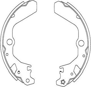 Kavo Parts BS-8927 - Комплект гальм, барабанний механізм autozip.com.ua