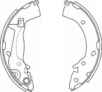 Kavo Parts BS-3415 - Комплект гальм, барабанний механізм autozip.com.ua