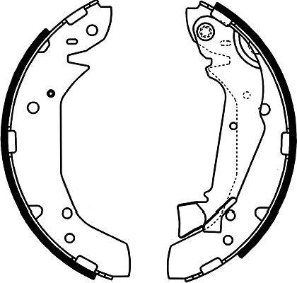 Kavo Parts BS-3416 - Комплект гальм, барабанний механізм autozip.com.ua