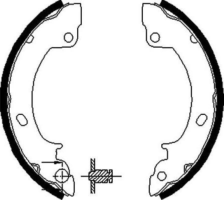 Kavo Parts BS-3411 - Комплект гальм, барабанний механізм autozip.com.ua