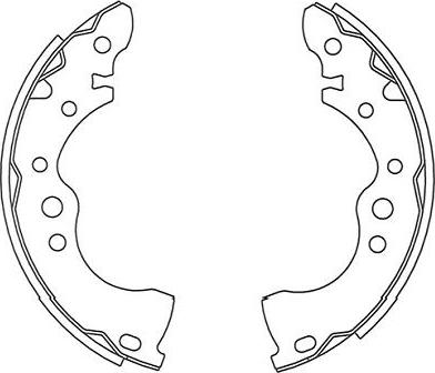 Kavo Parts BS-7434 - Комплект гальм, барабанний механізм autozip.com.ua