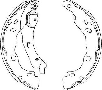 Kavo Parts BS-7435 - Комплект гальм, барабанний механізм autozip.com.ua