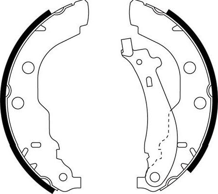 Kavo Parts BS-7424 - Комплект гальм, барабанний механізм autozip.com.ua