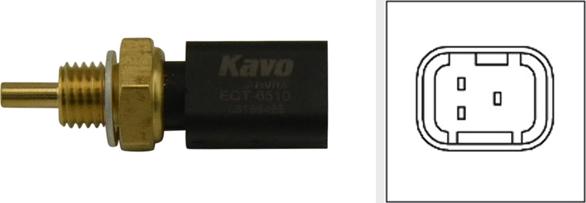 Kavo Parts ECT-6510 - Датчик, температура охолоджуючої рідини autozip.com.ua