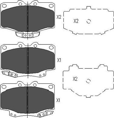 Kavo Parts KBP-9048 - Гальмівні колодки, дискові гальма autozip.com.ua