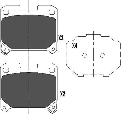 Kavo Parts KBP-9063 - Гальмівні колодки, дискові гальма autozip.com.ua