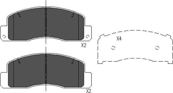 Kavo Parts KBP-9067 - Гальмівні колодки, дискові гальма autozip.com.ua