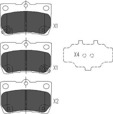 Kavo Parts KBP-9083 - Гальмівні колодки, дискові гальма autozip.com.ua