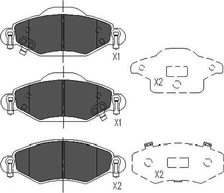 Kavo Parts KBP-9023 - Гальмівні колодки, дискові гальма autozip.com.ua