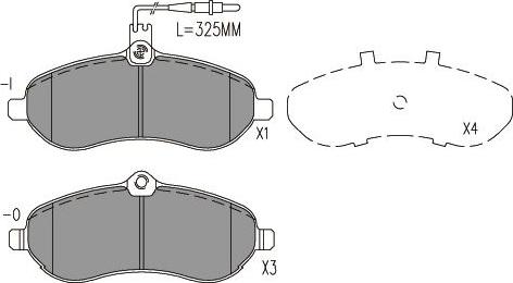 Kavo Parts KBP-9148 - Гальмівні колодки, дискові гальма autozip.com.ua