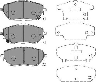 Kavo Parts KBP-9153 - Гальмівні колодки, дискові гальма autozip.com.ua