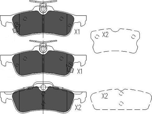 Kavo Parts KBP-9106 - Гальмівні колодки, дискові гальма autozip.com.ua