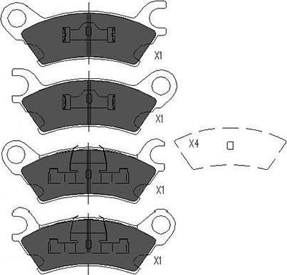 Kavo Parts KBP-4542 - Гальмівні колодки, дискові гальма autozip.com.ua