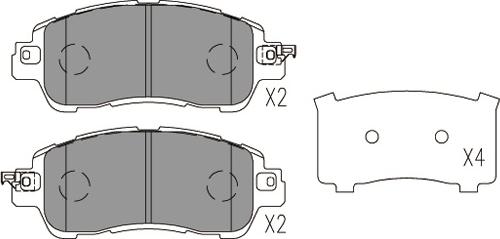 Kavo Parts KBP-4578 - Гальмівні колодки, дискові гальма autozip.com.ua