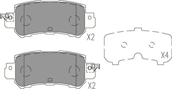 Kavo Parts KBP-4573 - Гальмівні колодки, дискові гальма autozip.com.ua