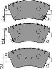 Kavo Parts KBP-4034 - Гальмівні колодки, дискові гальма autozip.com.ua