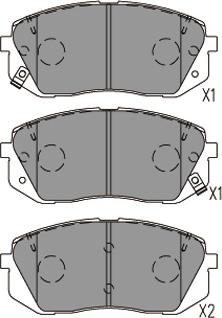 Kavo Parts KBP-4031 - Гальмівні колодки, дискові гальма autozip.com.ua