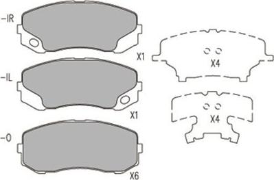 Kavo Parts KBP-5548 - Гальмівні колодки, дискові гальма autozip.com.ua