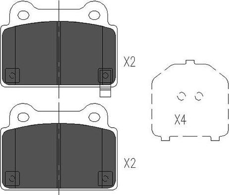 Kavo Parts KBP-5542 - Гальмівні колодки, дискові гальма autozip.com.ua