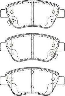 Kavo Parts KBP-5562 - Гальмівні колодки, дискові гальма autozip.com.ua