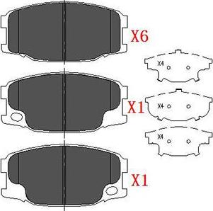 Kavo Parts KBP-5535 - Гальмівні колодки, дискові гальма autozip.com.ua