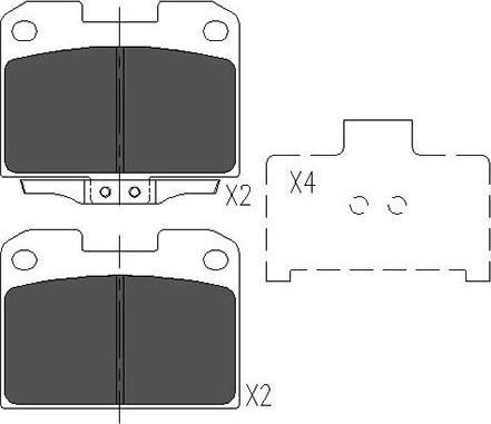 Kavo Parts KBP-5531 - Гальмівні колодки, дискові гальма autozip.com.ua