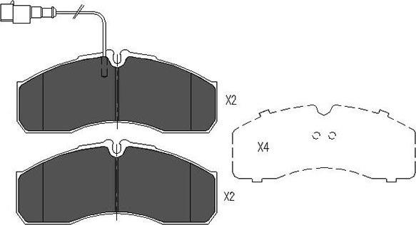 Kavo Parts KBP-6591 - Гальмівні колодки, дискові гальма autozip.com.ua