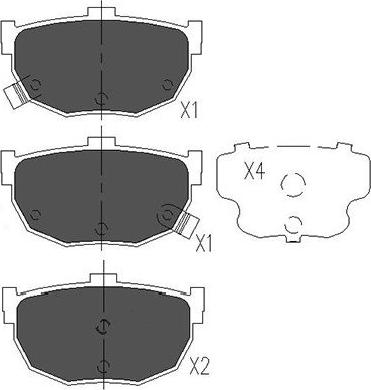 Kavo Parts KBP-6544 - Гальмівні колодки, дискові гальма autozip.com.ua