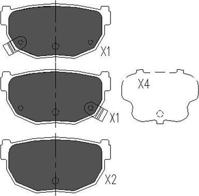 Kavo Parts KBP-6542 - Гальмівні колодки, дискові гальма autozip.com.ua